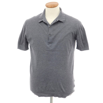 [Used] John Smedley JOHN SMEDLEY Cotton High Gauge Short Sleeve Polo Knit Gray [Size M] [GRY] [S/S] [Condition Rank B] ​​[Men&