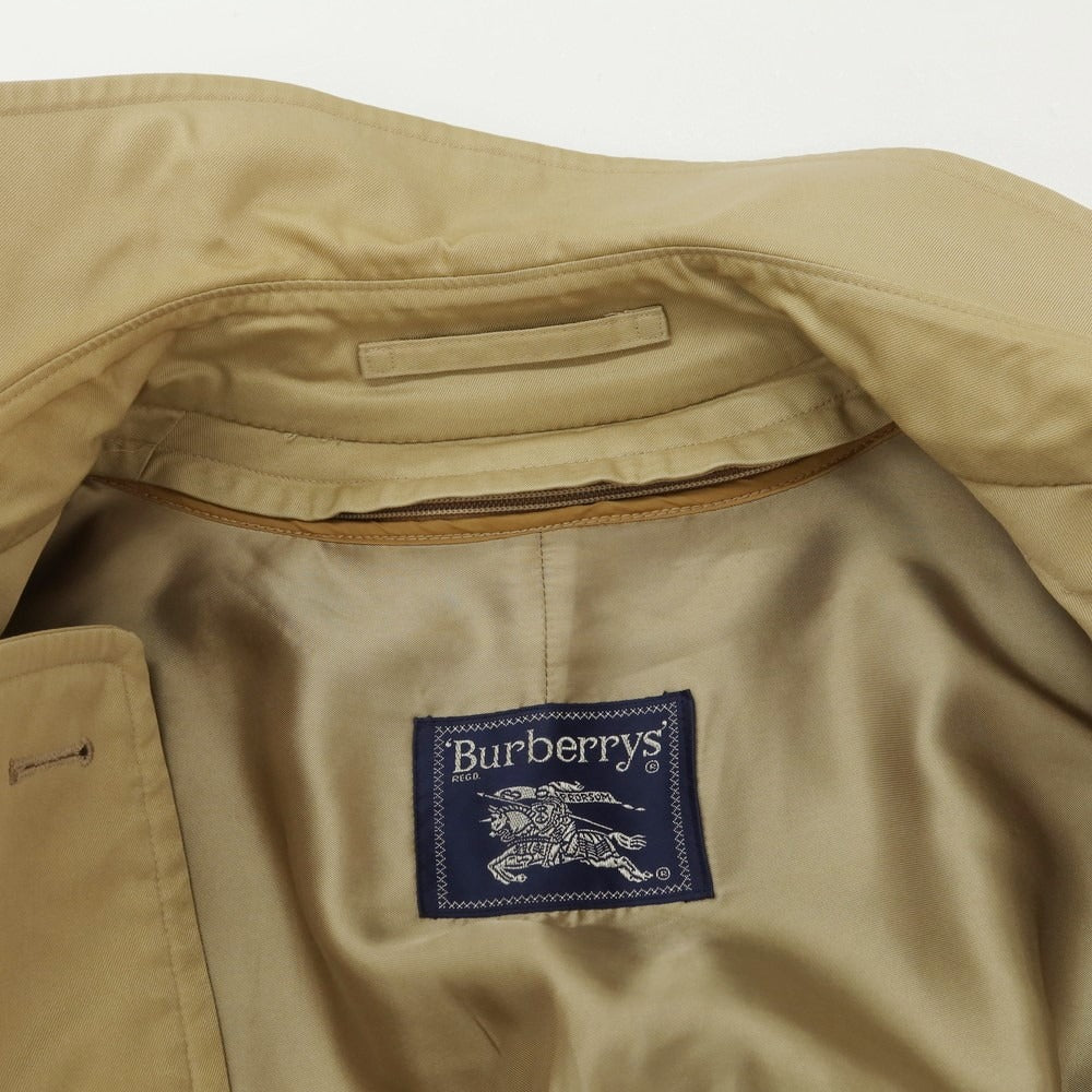 【中古】バーバリー BURBERRY コットンポリエステル ライナー付き トレンチコート ベージュ【 32 】【 状態ランクC 】【 メンズ 】