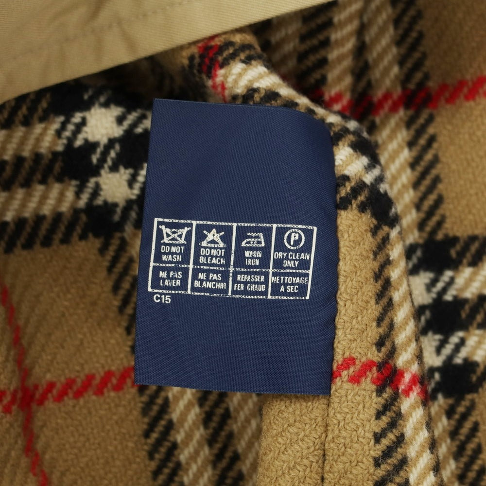 【中古】バーバリー BURBERRY コットンポリエステル ライナー付き トレンチコート ベージュ【 32 】【 状態ランクC 】【 メンズ 】