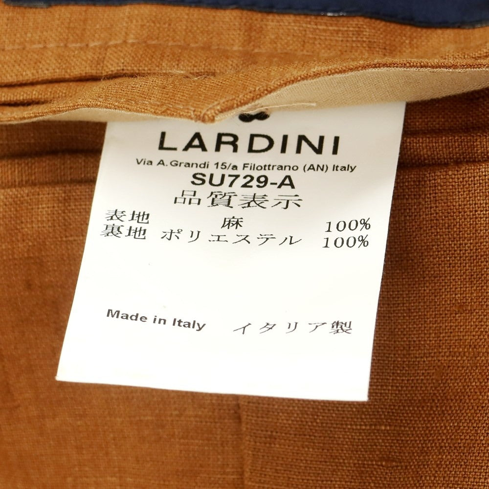 【中古】ラルディーニ LARDINI リネン セットアップ 2つボタンスーツ ライトブラウン【サイズ42 7REG】【BRW】【S/S】【状態ランクC】【メンズ】【759180】