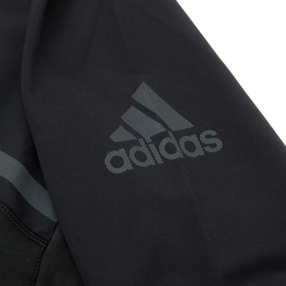 [Used] [Unused] Adidas polyester half-zip long-sleeve T-shirt, black [Size M] [BLK] [S/S/A/W] [Condition Rank S] [Men&