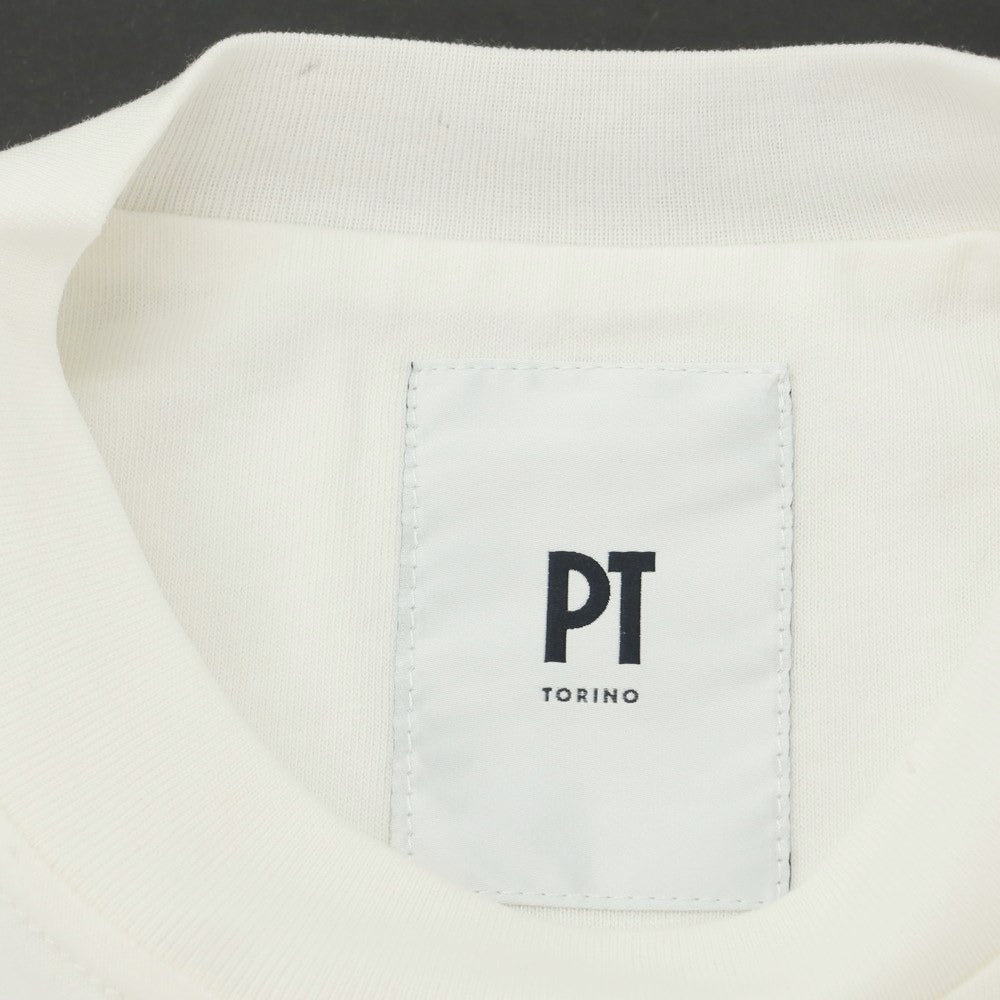 [Used] PT TORINO Cotton Crew Neck Short Sleeve T-Shirt White [48] [Condition Rank C] [Men&