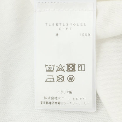 [Used] PT TORINO Cotton Crew Neck Long Sleeve T-Shirt White [Size 46] [WHT] [S/S/A/W] [Condition Rank B] ​​[Men&