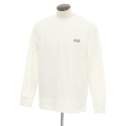 [New Outlet] PT TORINO Cotton Crew Neck Long Sleeve T-Shirt White [Size 48] [WHT] [S/S/A/W] [Condition Rank N-] [Men&