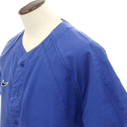 [Used] Nike Cotton Baseball Shirt, Short Sleeve Shirt, Navy [XXL] [Condition Rank C] [Men&