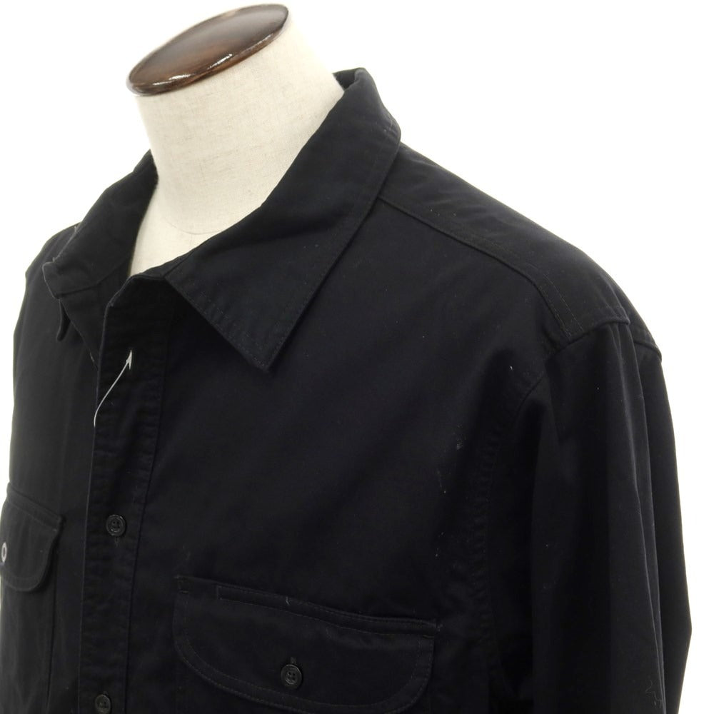 [Used] Nike Cotton Work Shirt Casual Shirt Black [3XL] [Condition Rank B] ​​[Men&