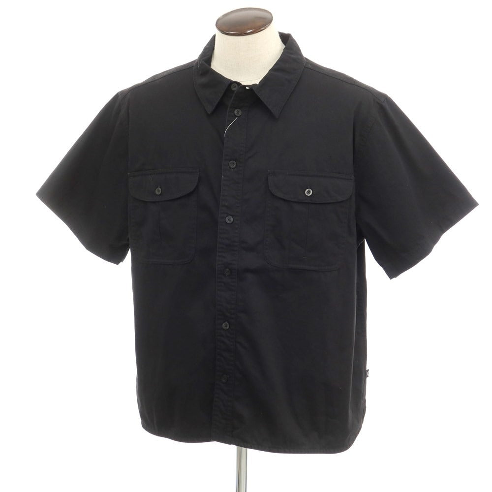 [Used] Nike Cotton Work Shirt, Short Sleeve Shirt, Black [3XL] [Condition Rank B] ​​[Men&