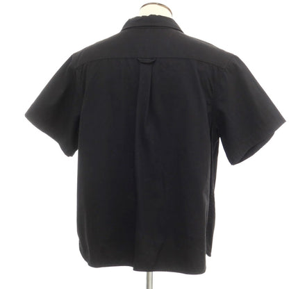 [Used] Nike Cotton Work Shirt, Short Sleeve Shirt, Black [3XL] [Condition Rank B] ​​[Men&