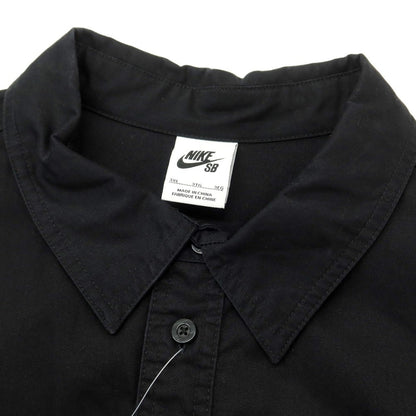 [Used] Nike Cotton Work Shirt, Short Sleeve Shirt, Black [3XL] [Condition Rank B] ​​[Men&