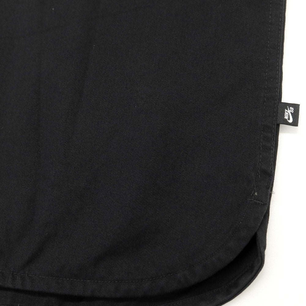 [Used] Nike Cotton Work Shirt, Short Sleeve Shirt, Black [3XL] [Condition Rank B] ​​[Men&