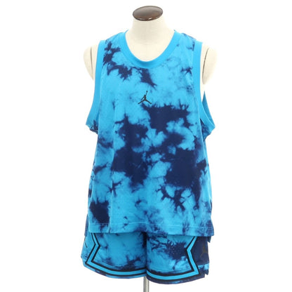 [Used] Nike polyester tank top and shorts set, light blue x navy [Size XXL] [BLU] [S/S] [Condition Rank A] [Men&