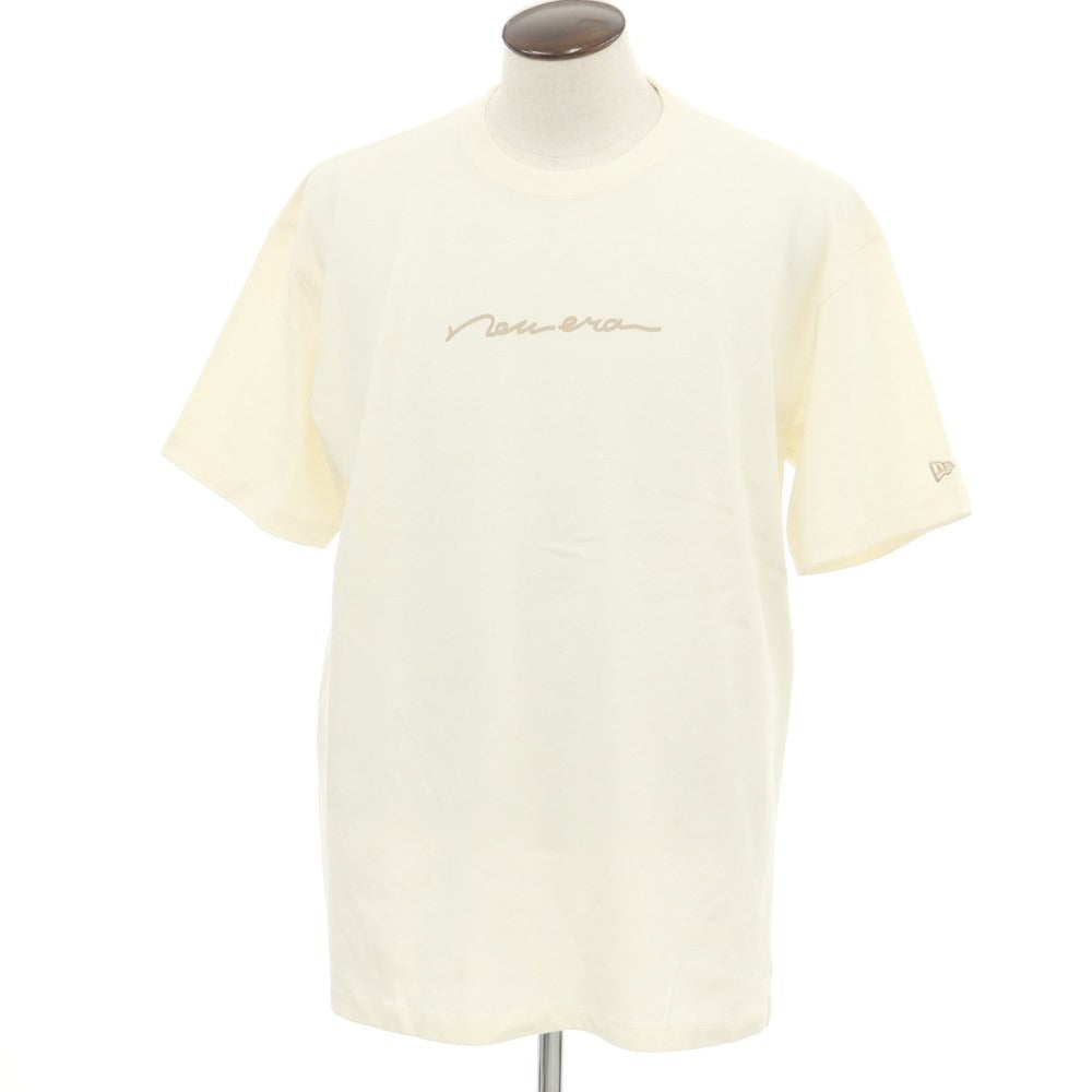 [Used] New Era Cotton Crew Neck Short Sleeve T-Shirt Ivory [Size XXL] [BEI] [S/S] [Condition Rank B] ​​[Men&