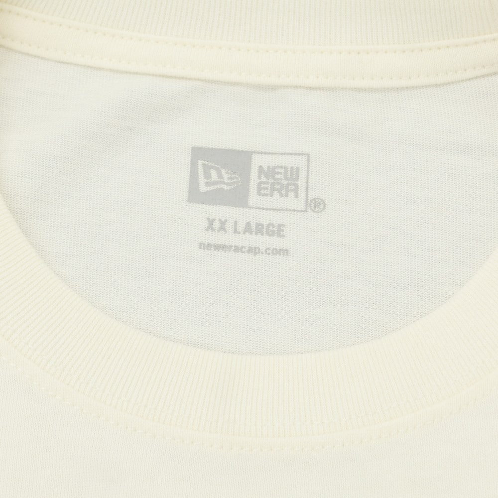 [Used] New Era Cotton Crew Neck Short Sleeve T-Shirt Ivory [Size XXL] [BEI] [S/S] [Condition Rank B] ​​[Men&