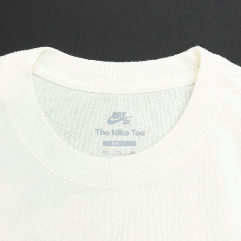 【中古】ナイキ NIKE コットン クルーネック 半袖Ｔシャツ ホワイト【サイズXXL】【WHT】【S/S】【状態ランクB】【メンズ】【759184】