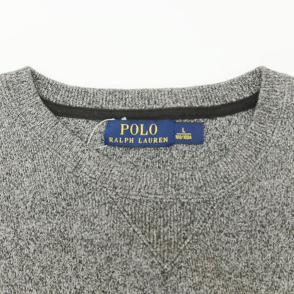 [Used] Polo Ralph Lauren Cotton Crew Neck Pullover Knit Gray [Size L] [GRY] [S/S/A/W] [Condition Rank B] ​​[Men&