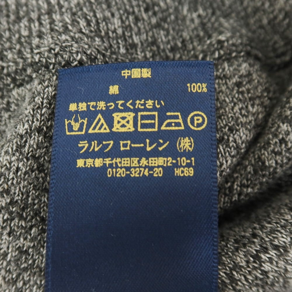 [Used] Polo Ralph Lauren Cotton Crew Neck Pullover Knit Gray [Size L] [GRY] [S/S/A/W] [Condition Rank B] ​​[Men&