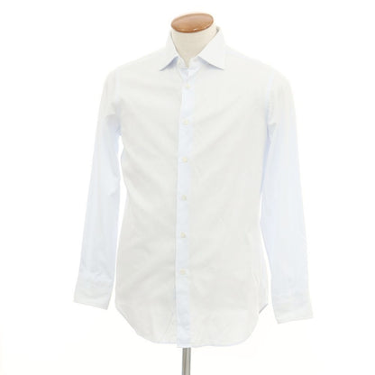 [Used] Makers Shirt Kamakura Cotton Semi-wide collar dress shirt Pale blue [39] [Condition rank C] [Men&