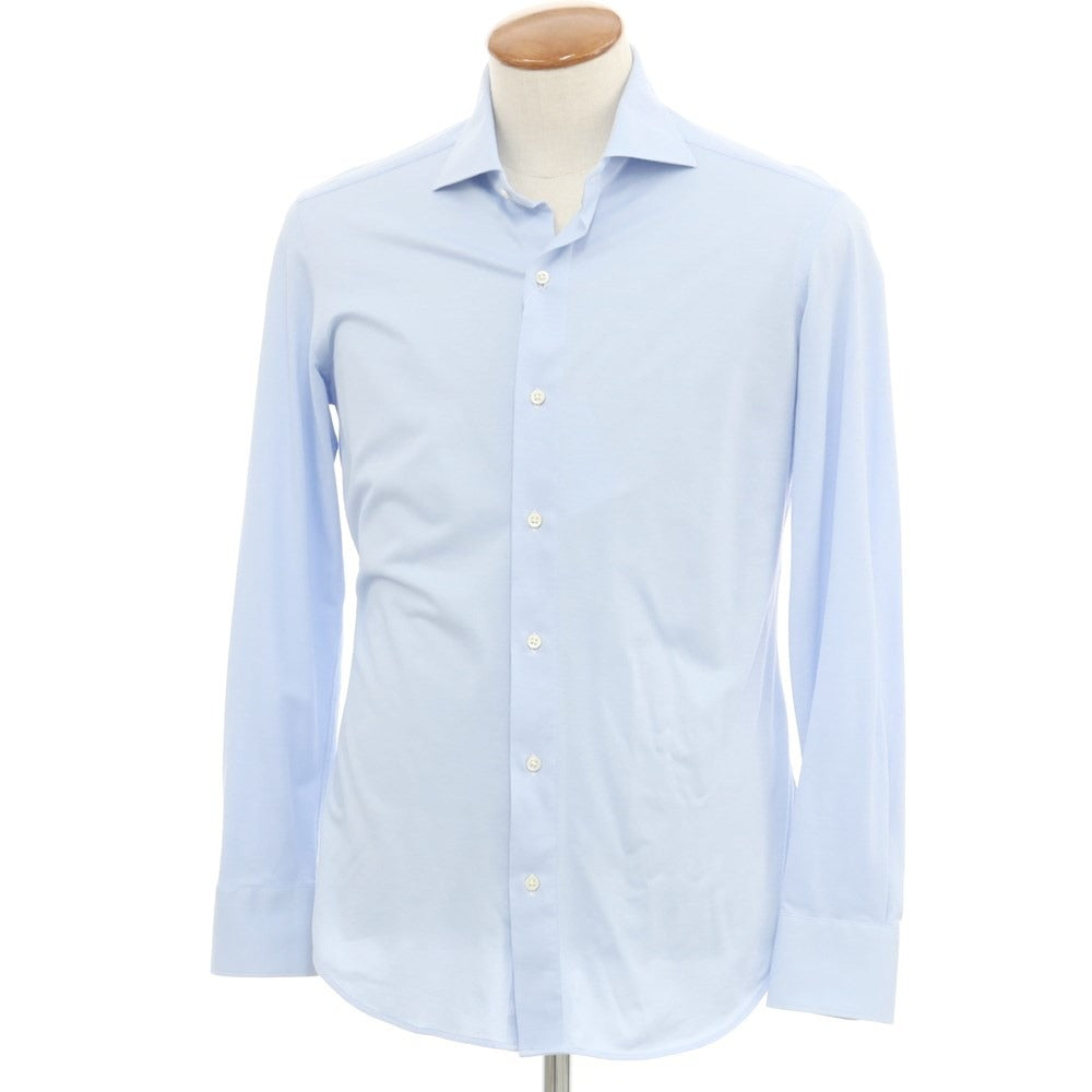 [Used] Makers Shirt Kamakura Cotton Polyester Horizontal Collar Dress Shirt Light Blue [39] [Condition Rank C] [Men&