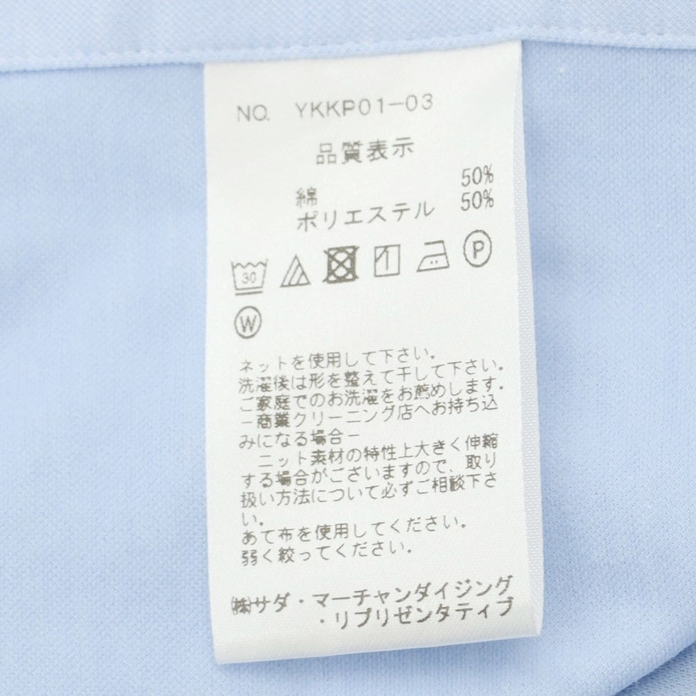 [Used] Makers Shirt Kamakura Cotton Polyester Horizontal Collar Dress Shirt Light Blue [39] [Condition Rank C] [Men&