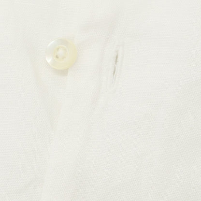 [Used] OFF THE CUFF Linen Open Collar Short Sleeve Shirt White [L] [Condition Rank B] ​​[Men&