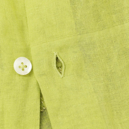 [Used] PERIOD FEATURES Silk Long Sleeve Casual Shirt Light Green [3] [Condition Rank C] [Men&