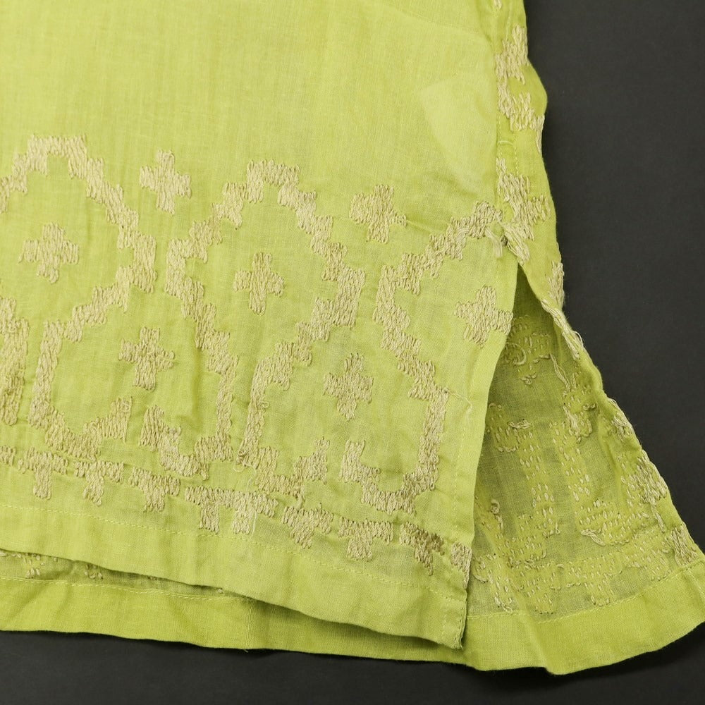 [Used] PERIOD FEATURES Silk Long Sleeve Casual Shirt Light Green [3] [Condition Rank C] [Men&