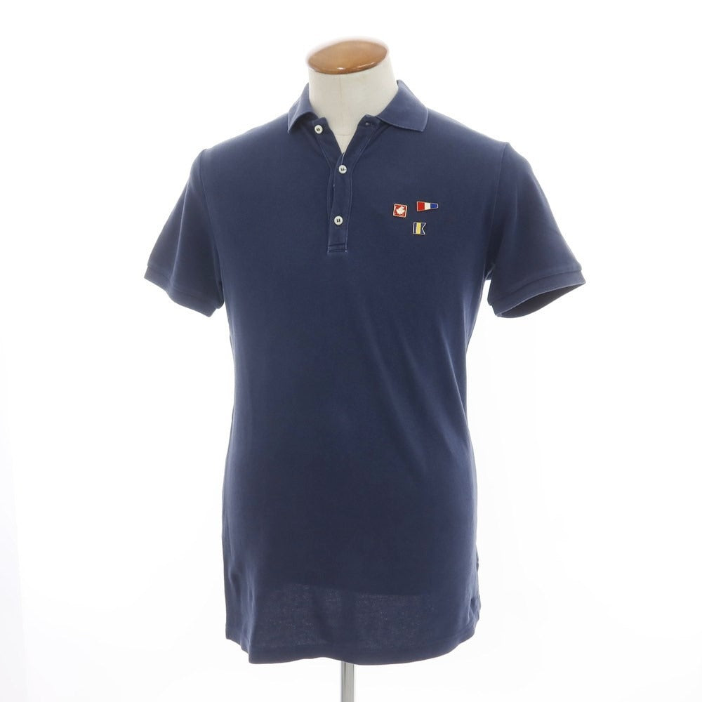 [Used] DSQUARED2 Cotton Pique Short Sleeve Polo Shirt Light Navy [Size M] [NVY] [S/S] [Condition Rank B] ​​[Men&