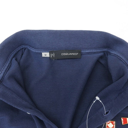 [Used] DSQUARED2 Cotton Pique Short Sleeve Polo Shirt Light Navy [Size M] [NVY] [S/S] [Condition Rank B] ​​[Men&