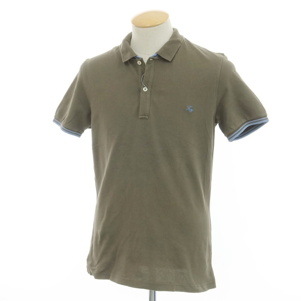 [Used] FAY Cotton Short Sleeve Polo Shirt Olive Color [Size S] [KAK] [S/S] [Condition Rank B] ​​[Men&