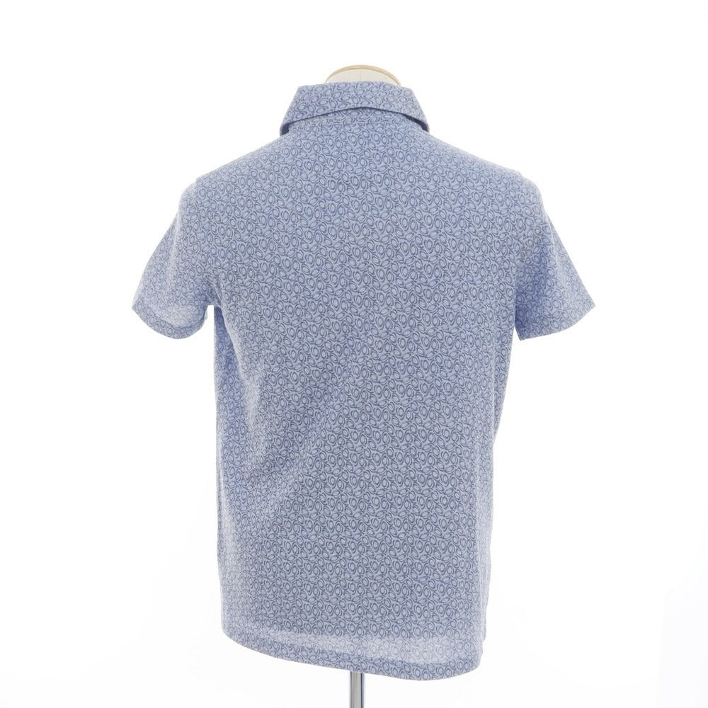 [Used] ISAIA Cotton Pique Short Sleeve Polo Shirt Light Blue x Gray [Size XS] [BLU] [S/S] [Condition Rank B] ​​[Men&