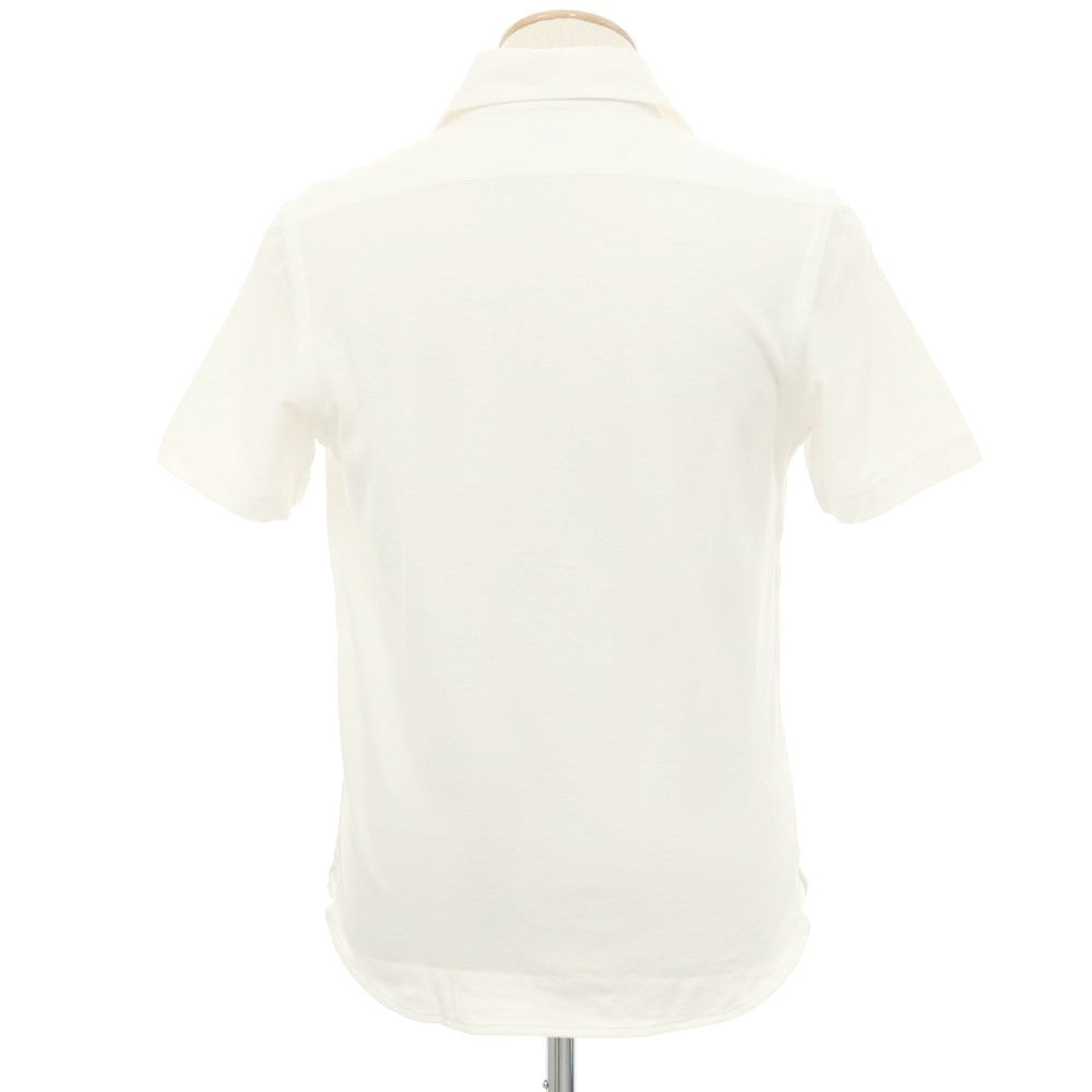 [Used] GUY ROVER Cotton Horizontal Collar Short Sleeve Shirt White [S] [Condition Rank D] [Men&