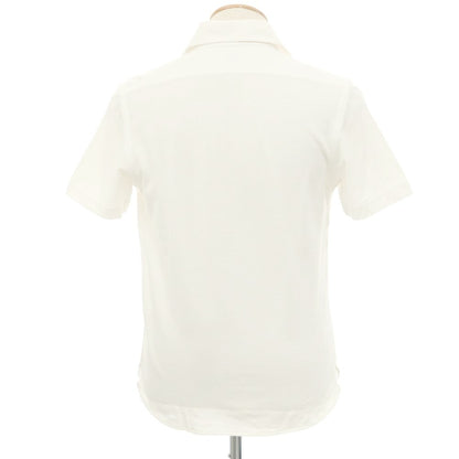 [Used] GUY ROVER Cotton Horizontal Collar Short Sleeve Shirt White [S] [Condition Rank D] [Men&