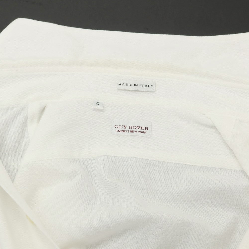 [Used] GUY ROVER Cotton Horizontal Collar Short Sleeve Shirt White [S] [Condition Rank D] [Men&