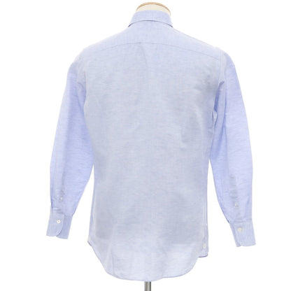 [Used] BORRIELLO Cotton Horizontal Collar Dress Shirt Blue [No description (S rank)] [Condition rank B] ​​[Men&