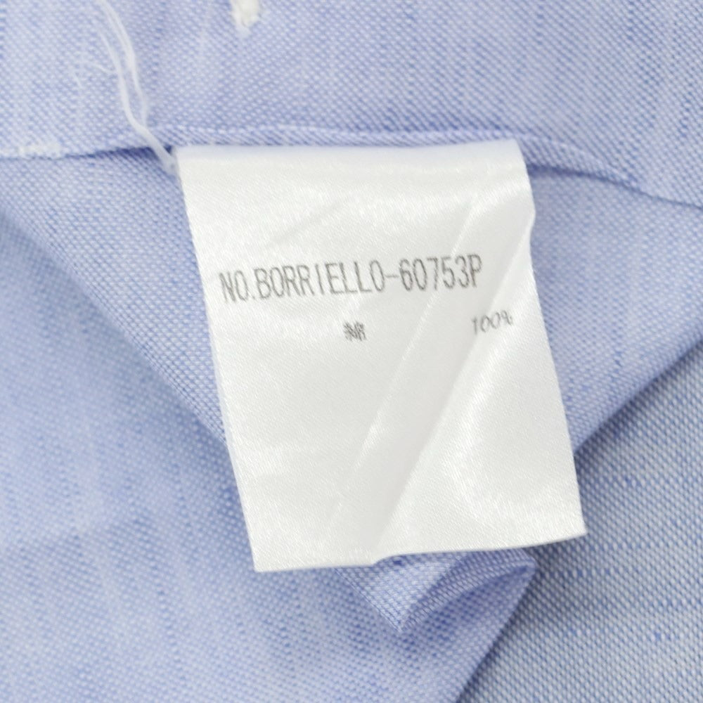 [Used] BORRIELLO Cotton Horizontal Collar Dress Shirt Blue [No description (S rank)] [Condition rank B] ​​[Men&