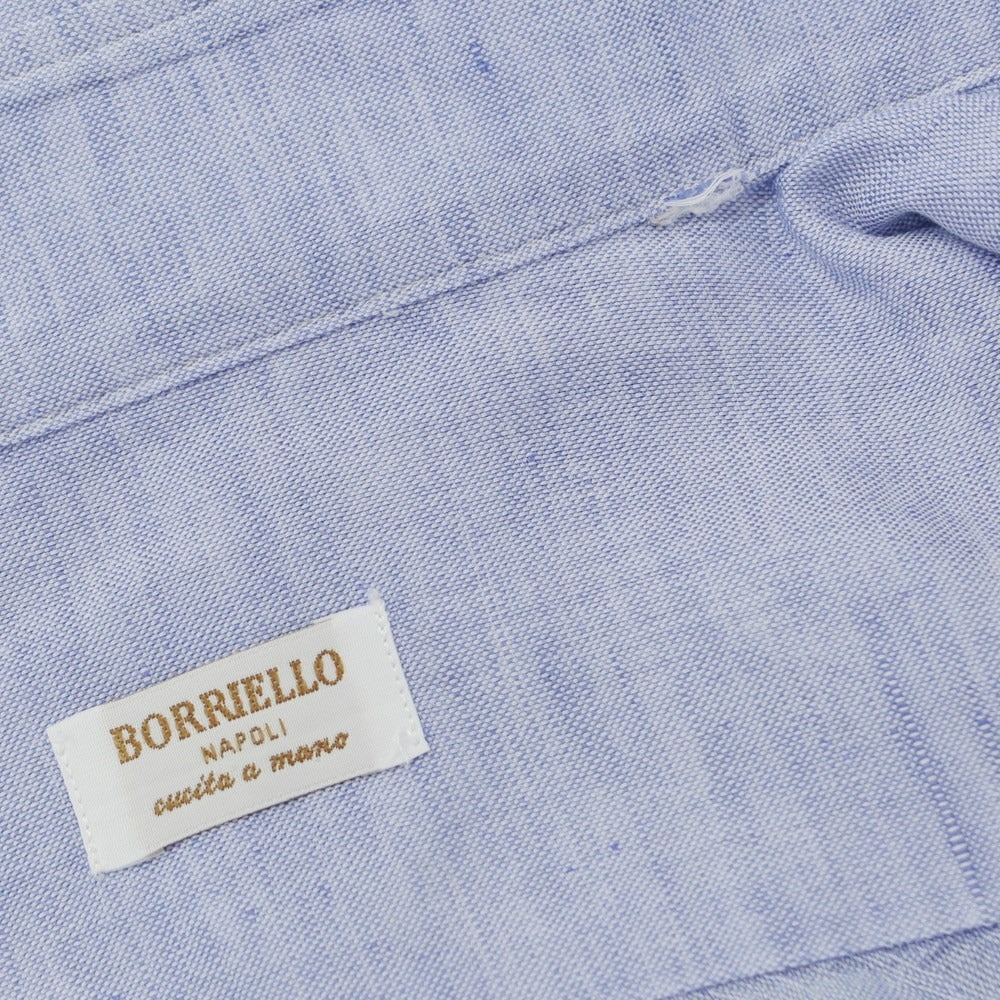 [Used] BORRIELLO Cotton Horizontal Collar Dress Shirt Blue [No description (S rank)] [Condition rank B] ​​[Men&