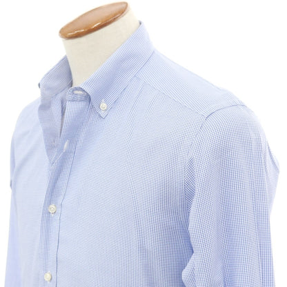 [Used] FAY Cotton Button-down Dress Shirt Blue x White [39] [Condition Rank B] ​​[Men&