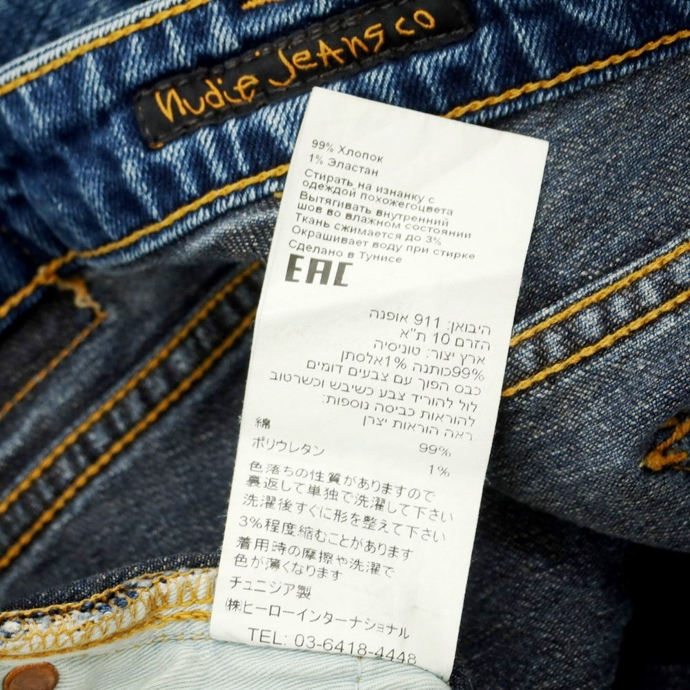 [Used] Nudie Jeans Stretch Jeans Denim Pants Navy [30] [Condition Rank B] ​​[Men&