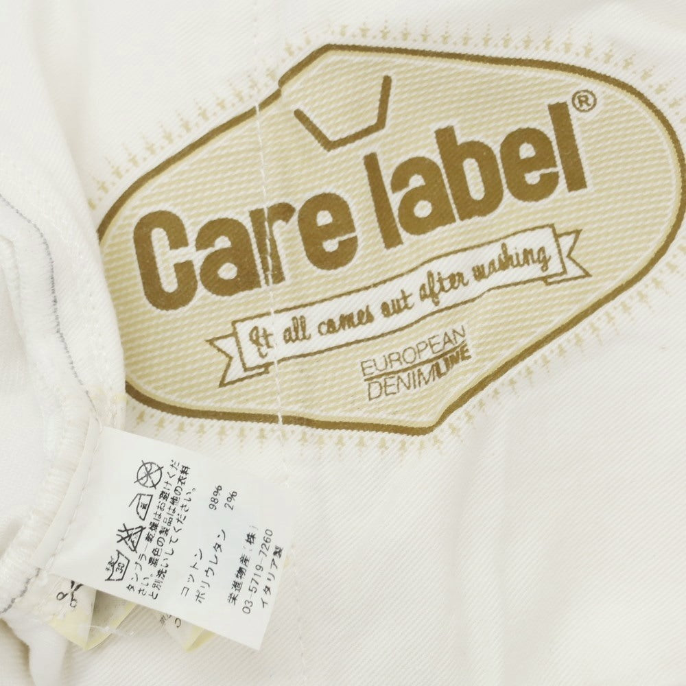 [Used] Care label stretch jeans denim pants white [31] [Condition rank C] [Men&