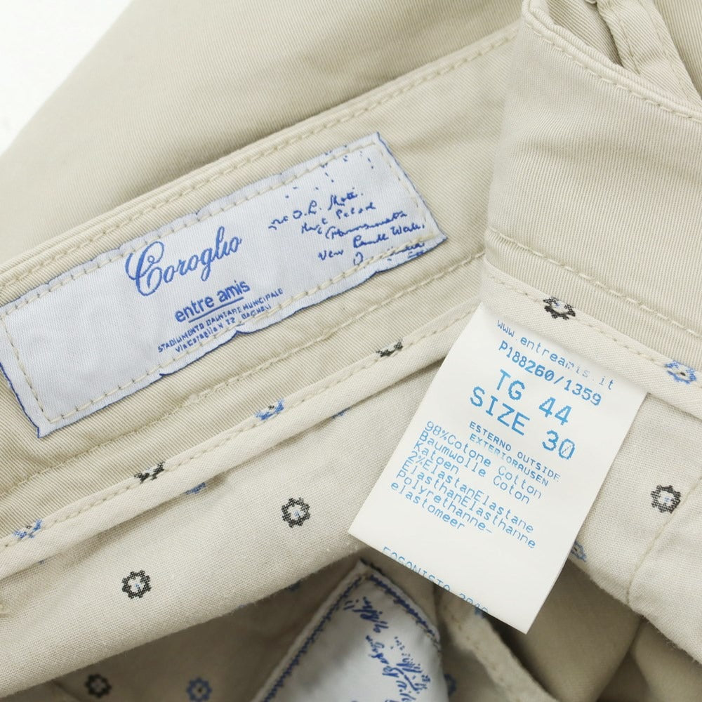 [Used] Coroglio by Entre Amis Stretch Twill Cotton Shorts Sand Beige [44/30] [Condition Rank C] [Men&