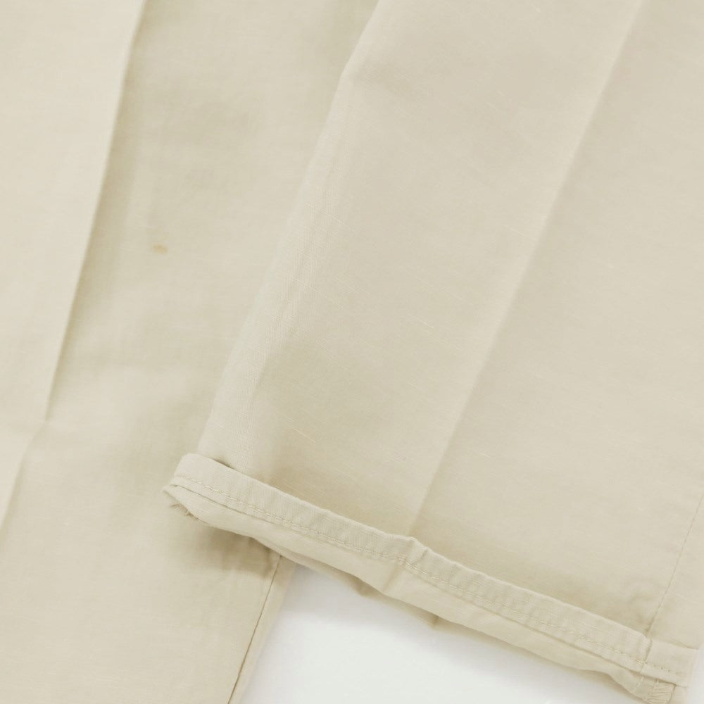 [Used] ENTRE AMIS Cotton Linen Casual Slacks Pants Beige [31] [Condition Rank C] [Men&