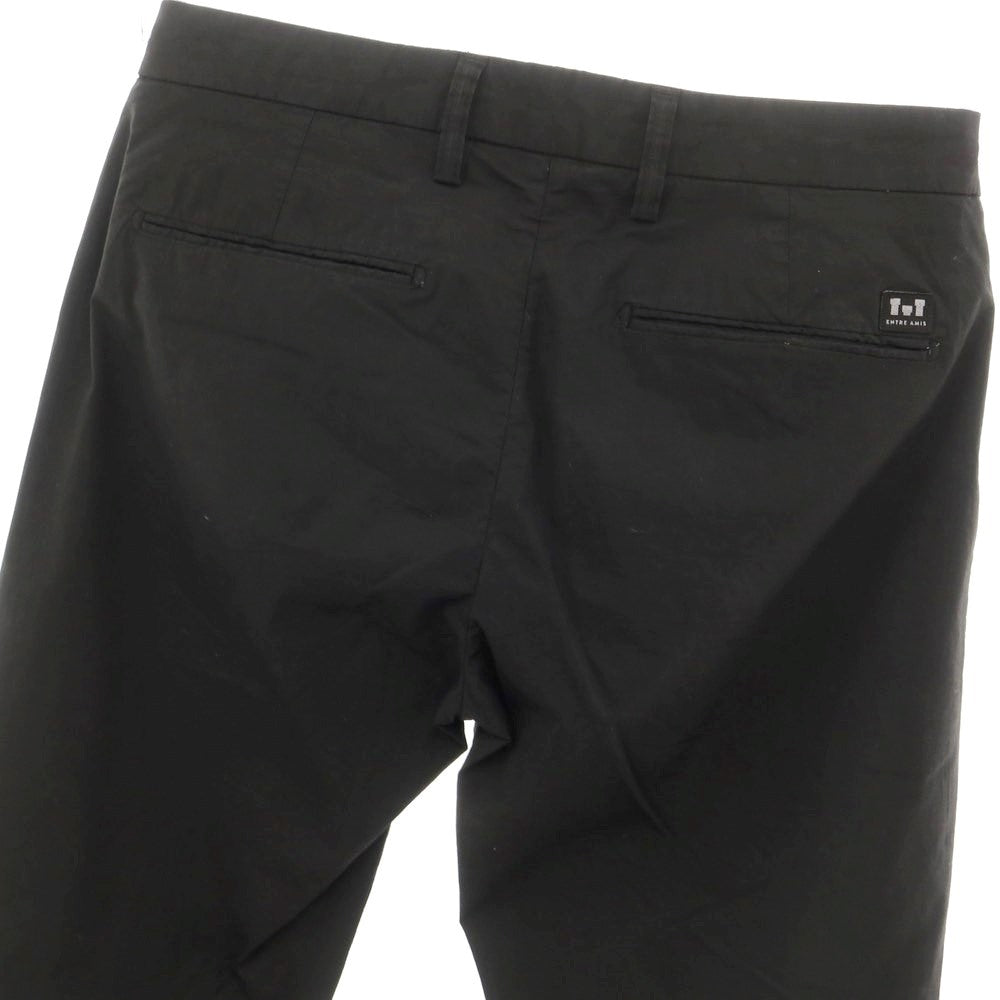 [Used] ENTRE AMIS Stretch Cotton Casual Slacks Pants Black [30/44] [Condition Rank C] [Men&