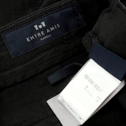 [Used] ENTRE AMIS Stretch Cotton Casual Slacks Pants Black [30/44] [Condition Rank C] [Men&