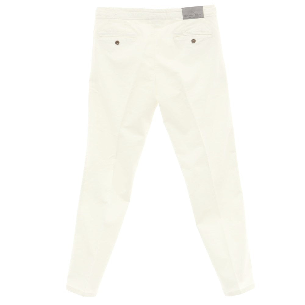 [Used] Richard J Brown Stretch Cotton Casual Slacks Pants White [30] [Condition Rank B] ​​[Men&