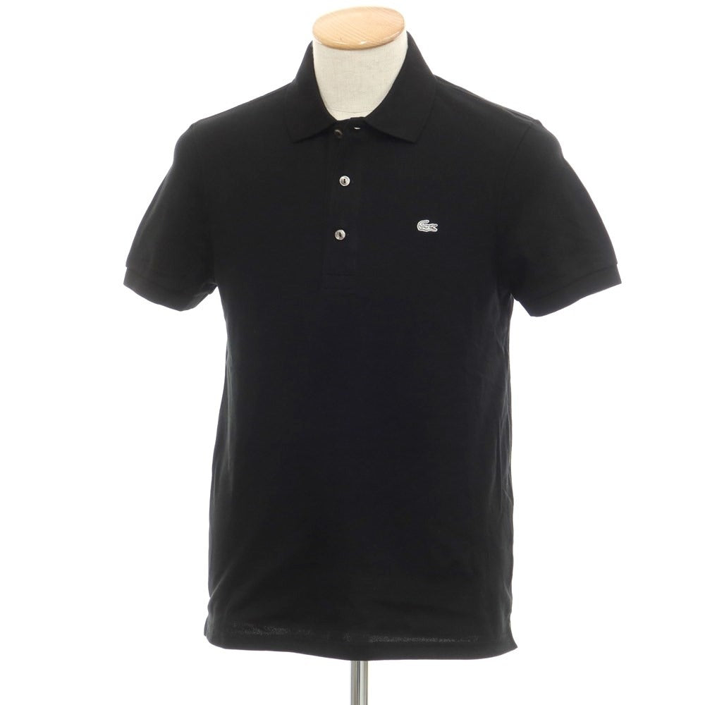 [Used] LACOSTE Cotton Pique Short Sleeve Polo Shirt Black [Size 3] [BLK] [S/S] [Condition Rank B] ​​[Men&