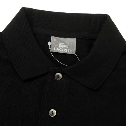 [Used] LACOSTE Cotton Pique Short Sleeve Polo Shirt Black [Size 3] [BLK] [S/S] [Condition Rank B] ​​[Men&