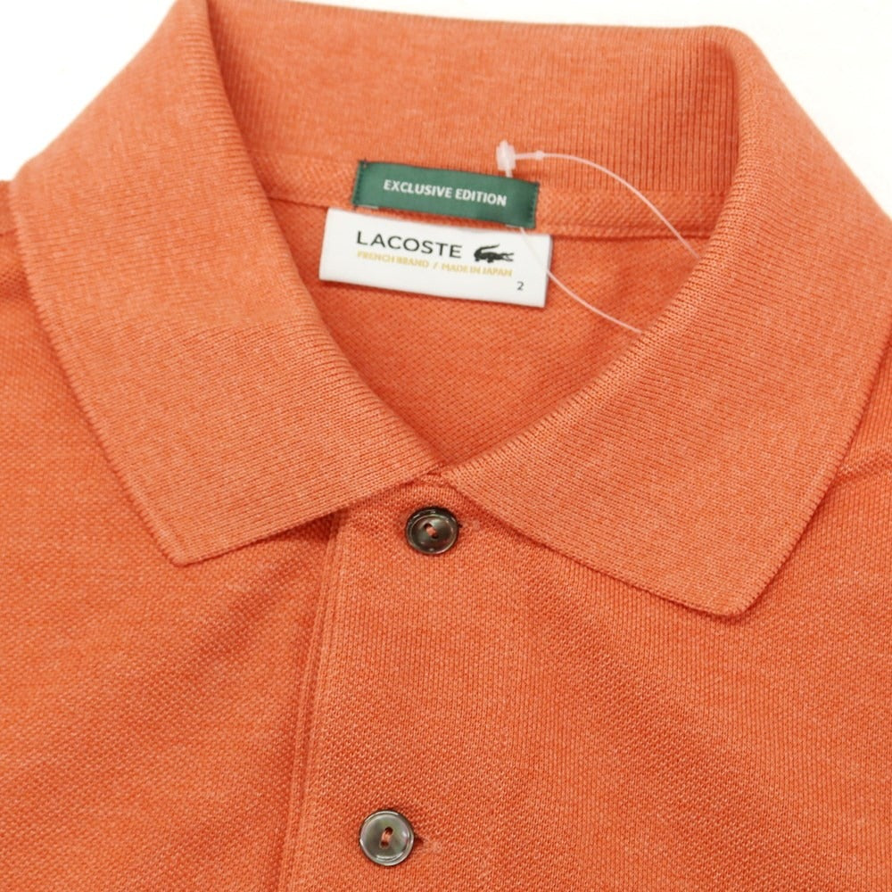 [Used] LACOSTE Cotton Polyester Pique Short Sleeve Polo Shirt Orange [Size 2] [ORG] [S/S] [Condition Rank B] ​​[Men&