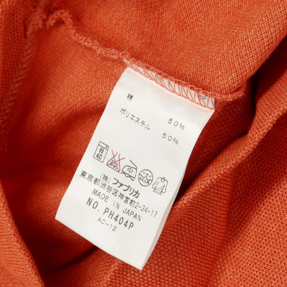 [Used] LACOSTE Cotton Polyester Pique Short Sleeve Polo Shirt Orange [Size 2] [ORG] [S/S] [Condition Rank B] ​​[Men&