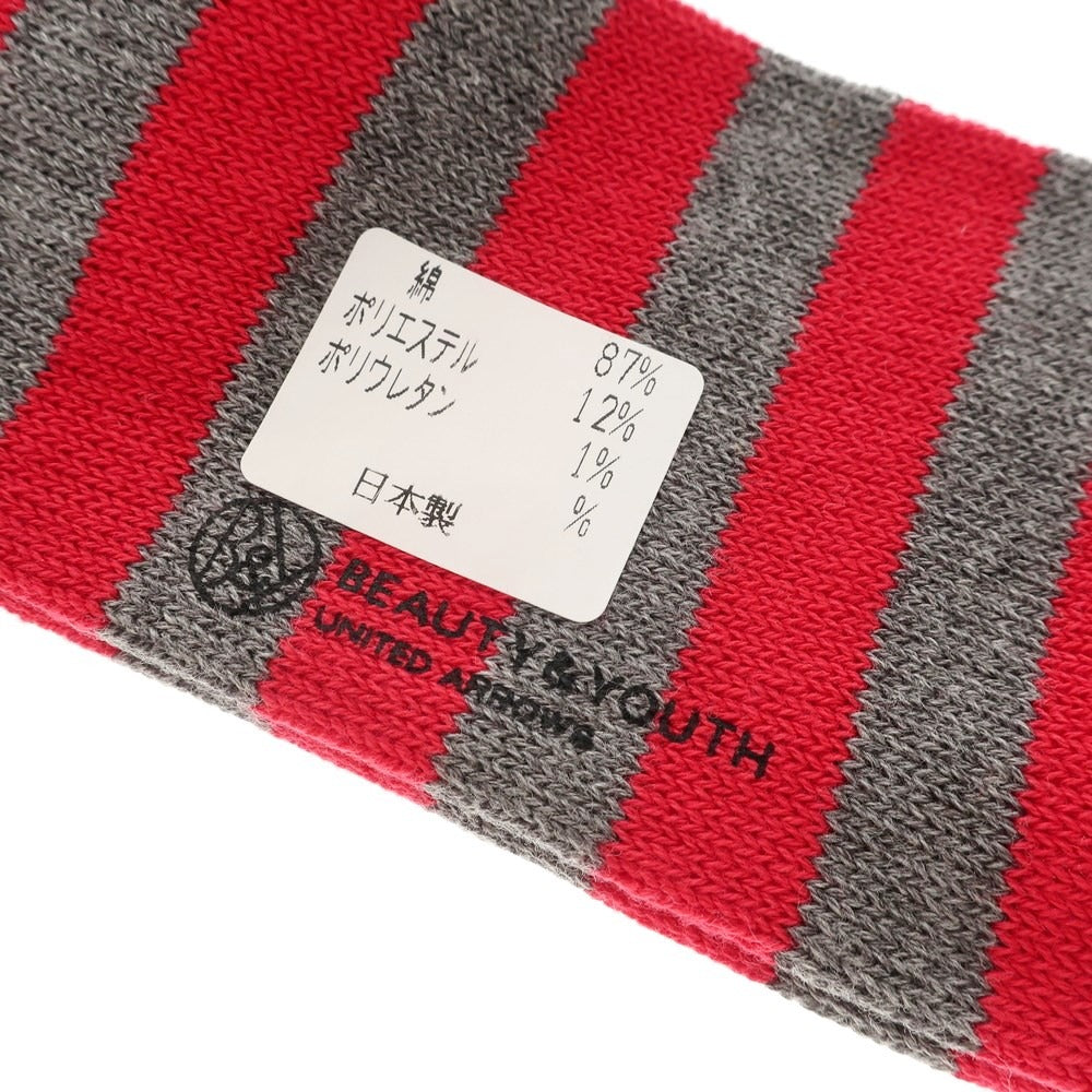 【中古】【未使用】ビューティアンドユースユナイテッドアローズ BEAUTY&amp;YOUTH UNITED ARROWS コットンポリエステル 靴下 ソックス ミディアムグレー【 表記なし 】【 状態ランクS 】【 メンズ 】
[APD]