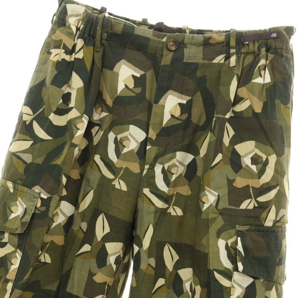 [Used] PT01 Cotton Flower Camouflage Slacks Pants Olive x Beige [48] [Condition Rank B] ​​[Men&